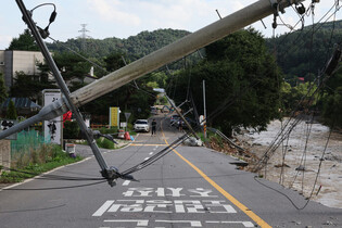 Torrential rain damage