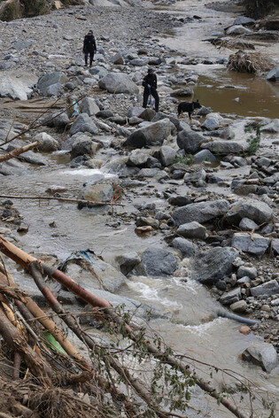 Aftermath of heavy rain in S. Korea