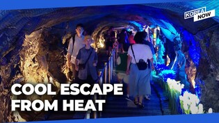 How to stay cool indoor in S. Korea- visit caves!