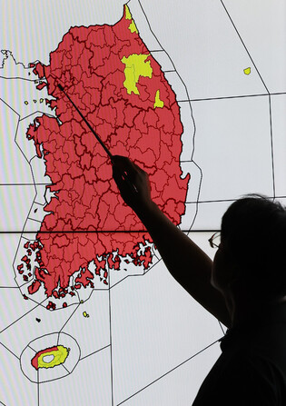 Scorching heat across S. Korea