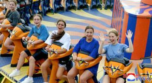 Russian student campers in N. Korea