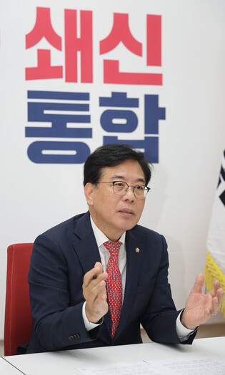 Opposition party's interim leader gives interview