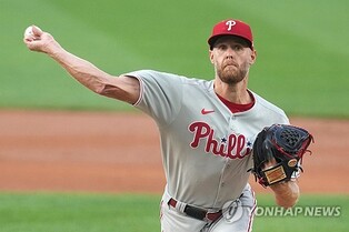 MLB 필라델피아 에이스 휠러, 어깨 혈전 발견돼 IL 등재