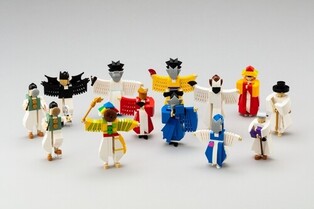 Traditional culture brought to life in Lego works featuring satirical ‘Maltuki’ mask