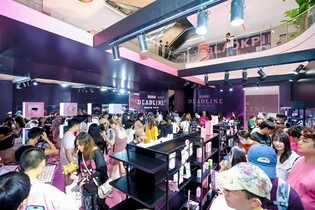 블랙핑크 中 팝업스토어 성황…상하이서 핑크빛 점등도