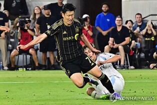 '손흥민 풀타임+골대 강타'…LAFC, 샌디에이고에 1-2 역전패(종합)