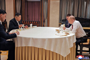 N. Korean leader meets Putin