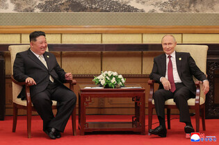 N. Korean leader meets Putin