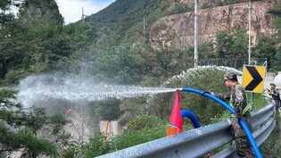 Military supplies water to reservoir