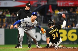 MLB 다저스 김혜성, 38일 만에 선발 출전…4타수 무안타