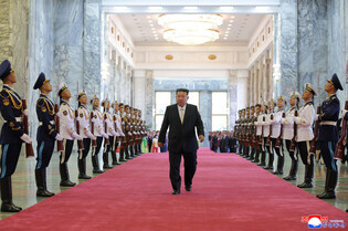 N.K. leader attends national founding day ceremony
