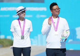 S. Korea wins silver in recurve mixed team event at archery worlds