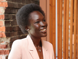 South Sudan-born model Abuk Aman