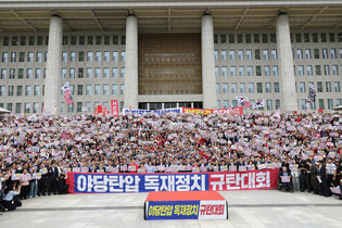Opposition party's rally against Lee government