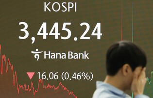 KOSPI falls