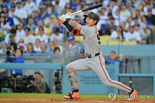 MLB 샌프란시스코 이정후, 11일 만에 안타…팀은 다저스에 3연패