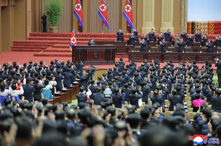 N.K. leader attends parliamentary session