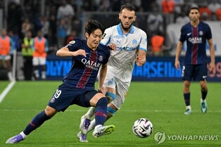 '이강인 교체출전' PSG, 마르세유에 0-1 무릎…시즌 첫 패배