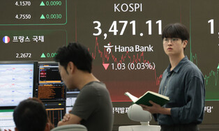 KOSPI inches down