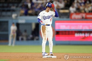 다저스 김혜성, 우승 잔칫날에 삼진…11일 만에 타격