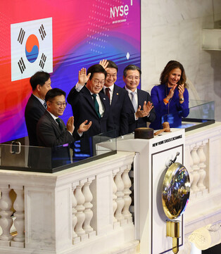 S. Korean president at NYSE