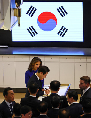 S. Korean president at NYSE