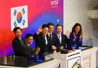 S. Korean president at NYSE