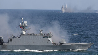 Navy's fleet review marking 80th anniv.