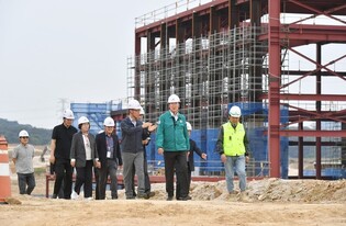 원주시, 추석 연휴 앞두고 부론일반산단 공사 현장 점검