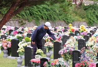 미세플라스틱 뿜어내는 조화…"조상님은 좋아하실까요"