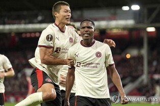 '조규성 선발·이한범 교체' 미트윌란, 노팅엄 꺾고 UEL 2연승