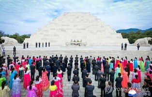 北 단군릉서 개천절 행사…민족보다 '문화유산' 초점 이동