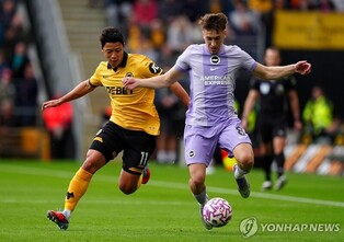 '황희찬 60분' 울버햄프턴, 브라이턴과 1-1 무…EPL 7경기 무승