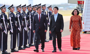 Vietnamese president in S. Korea