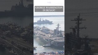 USS George Washington, carrying F-35 stealth jets, visits Busan – Warning to N. Korea!