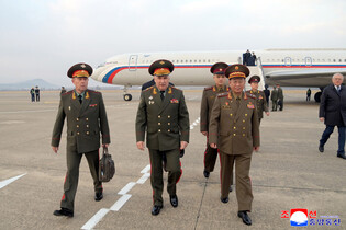 Russian army's delegation arrives in Pyongyang