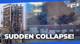Workers buried as power plant boiler tower collapses