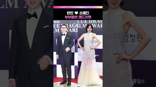 손예진❤️현빈, 귀한 레드카펫 투샷✨  #손예진 #현빈 #SonYejin #Hyunbin #청룡영화상 #레드카펫