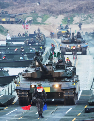 River crossing drill