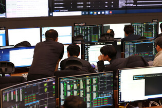 Satellite control room