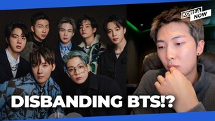 RM said thought of disbanding the group was considered, but stressed BTS is committed comeback