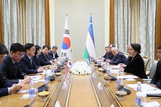 Parliamentary leaders of S. Korea, Uzbekistan meet