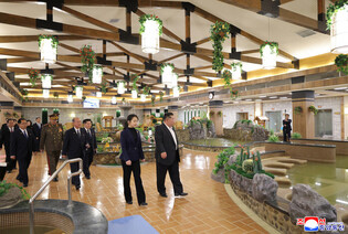 N.K. leader attends dedication ceremony for hotels