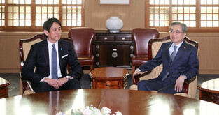 Foreign minister meets policy chief from Japan's ruling party