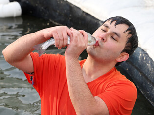 Ice fishing festival