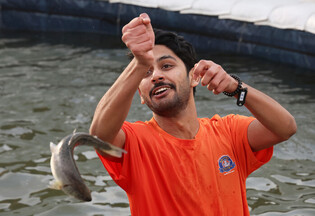 Ice fishing festival