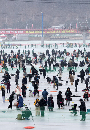 Ice fishing festival