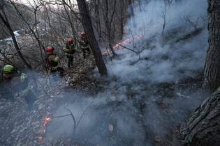 Operation to put out wildfire in Uiseong