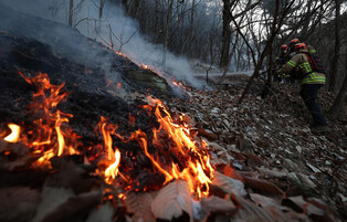 Operation to put out wildfire in Uiseong