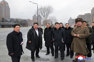 N. Korea's Kim inspects new housing construction in Pyongyang